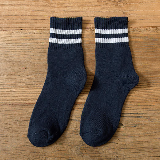 【5双装 加厚毛圈 保暖不臃肿】袜子男冬季毛圈袜加绒加厚纯色中筒袜并线毛巾袜保暖地板袜二杠袜 商品图13