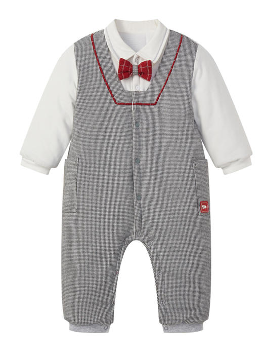 丽婴房-童衣类（冬）E1连身装\游戏裤9_银灰 商品图0