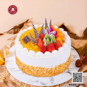 马尼拉风光 - 卡通栗子红豆红丝绒动物稀奶油蓝莓水果范记生日蛋糕