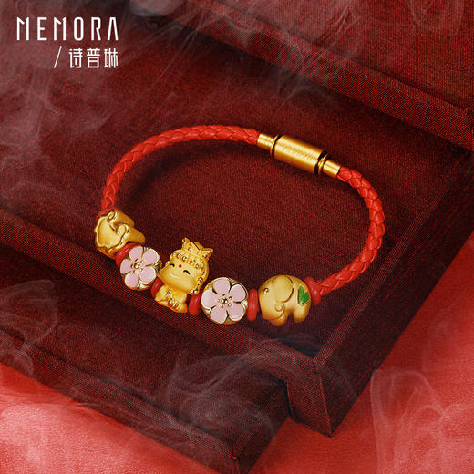 【积分抵值】守护系列黄金本命佛转运珠足金Q版佛菩萨HP4217 商品图9