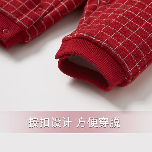 丽婴房-童衣类（冬）E1连身装\游戏裤D_酒红\暗红 商品图3
