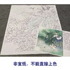 【有步骤、大彩图】李晓明工笔画白描底稿斗方小品《安居乐业图》牵牛花初学者临摹花鸟线稿KB26 商品缩略图2