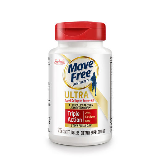 【香港直邮】美国 Schiff Move Free 维骨力骨胶原氨糖软骨素强韧关节75粒白瓶 商品图0