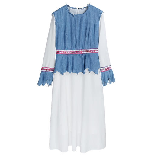 湘妃复古假两件连衣裙| 减龄时尚风 | 现货加急发 商品图8