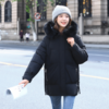 【女士棉服】大毛领羽绒棉服潮女秋冬加厚韩版宽松中长款棉衣外套 商品缩略图1