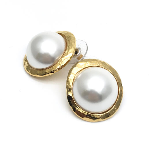 北京仓｜KJL-肯豆 同款-珍珠 纽扣  耳钉［美国设计师］ 商品图3