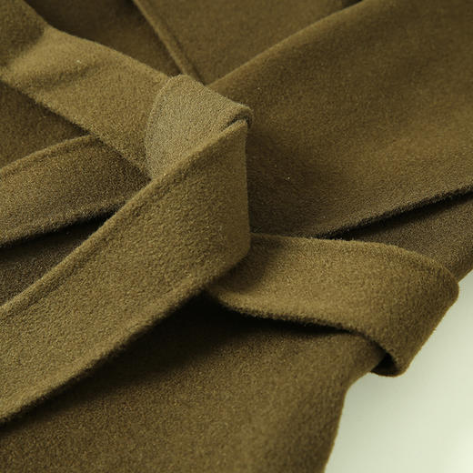 EITIE爱特爱女装冬季新款气质翻领显瘦纯羊毛大衣双面呢外套6014714 商品图8