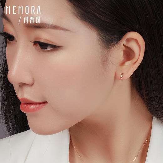 玫瑰金色18K金耳饰KE261501 商品图3