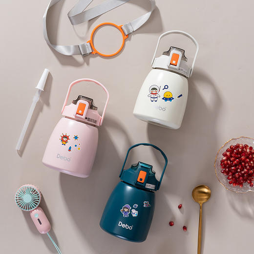 Debo德铂艾薇304不锈钢保温杯潮流爆款大肚杯 商品图5