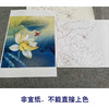 【有步骤、大彩图】李晓明工笔画白描稿斗方小品《地涌金莲》荷花初学者临摹勾线花鸟线稿KB10 商品缩略图2
