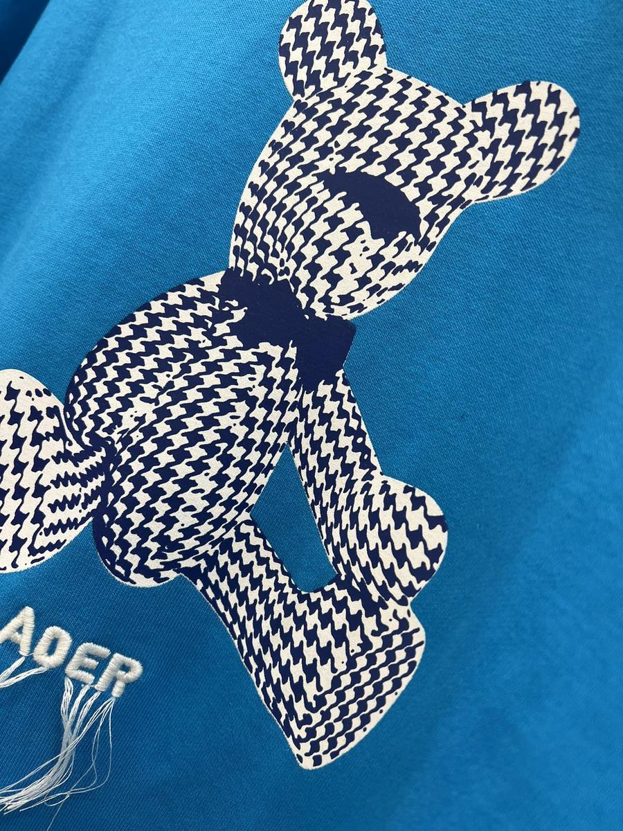 点此购买 ader男女千鸟格小熊卫衣 83 205542