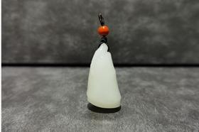 【御珠宫坊】羊脂白玉竹节挂件