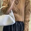 立体玫瑰钩花麻花套头毛衣女2021秋冬新款百搭慵懒风套头针织衫潮 商品缩略图5