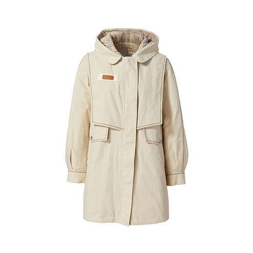 famecoco范可儿防风羽绒服保暖毛领外套冬季F218AD017 商品图5