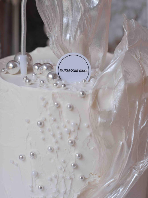 【春卷皮糖珠】小仙女蛋糕，白色奶油霜（默认火芒夹心） 商品图2