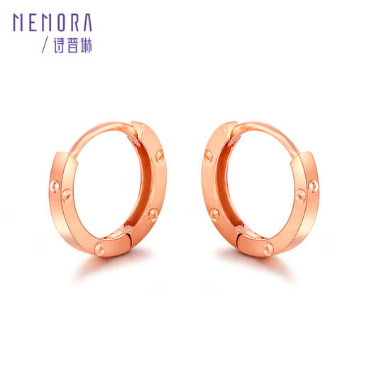 玫瑰金色18K金耳饰KE261501 商品图7