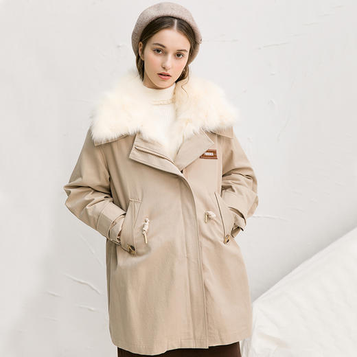 famecoco范可儿羽绒服白鸭绒内胆外套冬装F218AD009 商品图0