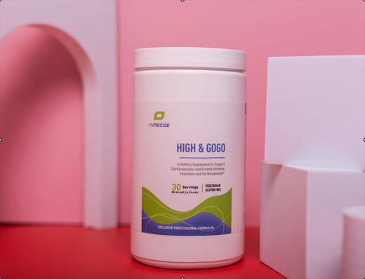 【10天内发货-儿童长高生长因子含可可粉】High GoGo  儿童长高推荐 五种身高生长因子必须氨基酸 促进自然分泌 远离小个子 可可不耐受儿童慎用 不含ji素 Purecise倍赛思 商品图0