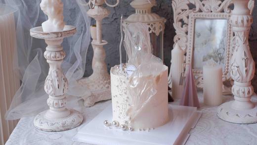 【春卷皮糖珠】小仙女蛋糕，白色奶油霜（默认火芒夹心） 商品图3