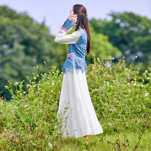 湘妃复古假两件连衣裙| 减龄时尚风 | 现货加急发 商品图6