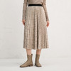 Famecoco范可儿复古格纹半身裙冬季百褶裙女士F218HA010 商品缩略图2