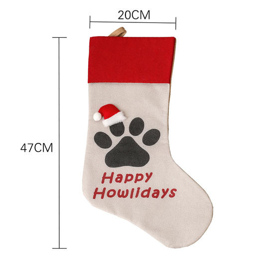 【圣诞装饰】-新款创意猫狗爪圣诞树挂件圣诞节装饰 商品图4