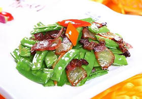 荷兰豆炒腊味(份)