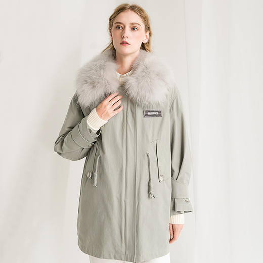 famecoco范可儿羽绒服白鸭绒内胆外套冬装F218AD009 商品图2