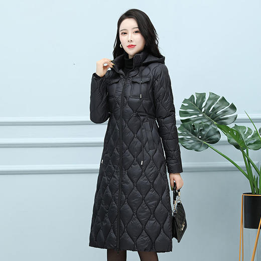 AA YR冬季棉服羽绒棉衣过膝韩版修身加厚棉袄外套 商品图4