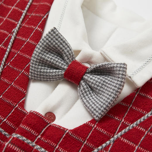 丽婴房-童衣类（冬）E1连身装\游戏裤D_酒红\暗红 商品图2