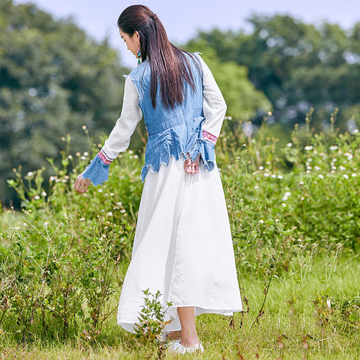 湘妃复古假两件连衣裙| 减龄时尚风 | 现货加急发 商品图7