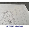 【有步骤、大彩图】李晓明工笔画白描底稿圆形小品《临宋草虫瓜实图》西瓜初学者临摹花鸟线稿KC02 商品缩略图4