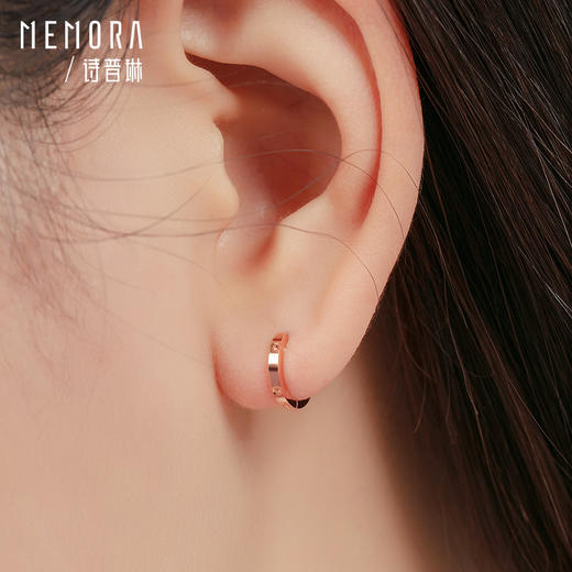 玫瑰金色18K金耳饰KE261501 商品图1