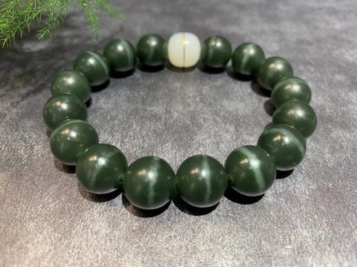 【御珠宫坊】和田玉塔青手串 商品图1