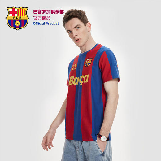 巴塞罗那足球俱乐部官方商品丨巴萨球迷球衣T恤 德容印号签名 商品图3