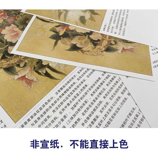 【有步骤、大彩图】李晓明工笔画白描底稿《临宋花篮图》花篮初学者临摹花鸟线稿KC15 商品图2