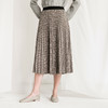 Famecoco范可儿复古格纹半身裙冬季百褶裙女士F218HA010 商品缩略图1