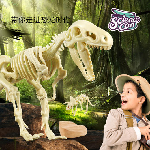 科学罐头恐龙化石挖掘中生代套装 | 让孩子化身小小考古学家、亲手挖掘霸王龙化石、激发动手能力与科学兴趣、6岁+ 商品图0