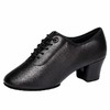 真皮拉丁舞鞋成人女士教师舞鞋中跟软底软面水兵舞鞋广场舞蹈鞋 商品缩略图0