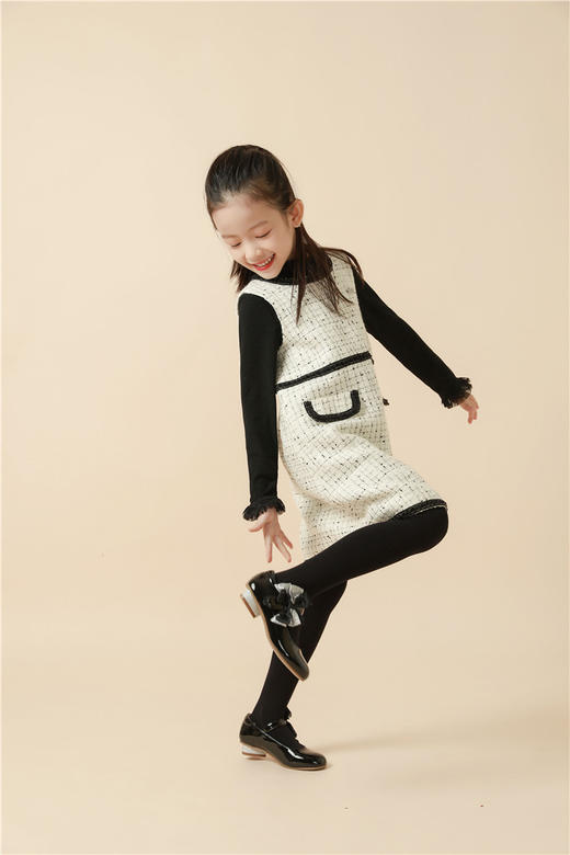 非质量问题不退换哦~pureshare蓬纱馆编织星光连衣裙公主裙女童连衣裙秋冬 商品图3