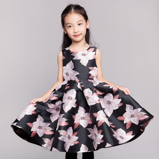 pureshare蓬纱馆公主裙女童连衣裙加绒厚秋冬裙礼服洋气毛衣裙子 商品图3