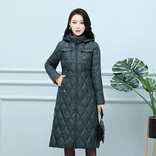 AA YR冬季棉服羽绒棉衣过膝韩版修身加厚棉袄外套 商品图1