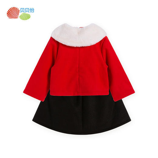 贝贝怡儿童汉服童装汉服公主裙娃娃领秋冬款洋气舒适保暖喜庆 商品图5