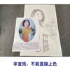 【有步骤、大彩图】盘虎杰工笔画白描底稿现代人物小品《凝香图》初学者临摹人物线稿HJ44 商品缩略图2
