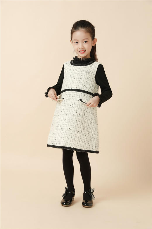 非质量问题不退换哦~pureshare蓬纱馆编织星光连衣裙公主裙女童连衣裙秋冬 商品图2