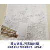 【有步骤、大彩图】李晓明工笔白描底稿斗方《竹林冬景》大鹅临摹勾线花鸟线稿KB32 商品缩略图1