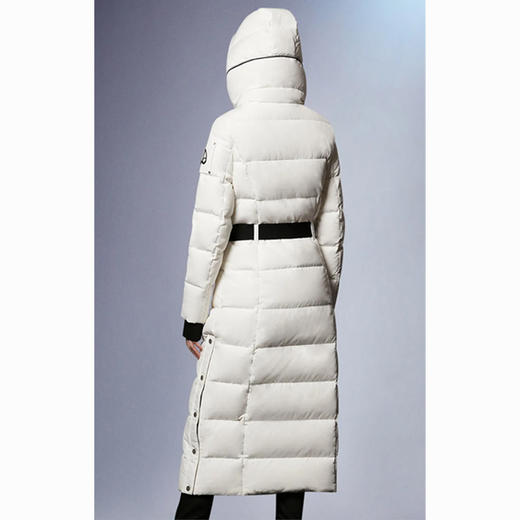 MOOSE KNUCKLES 长款带帽无毛领 女士羽绒服 白色 M31LP219 891 商品图3
