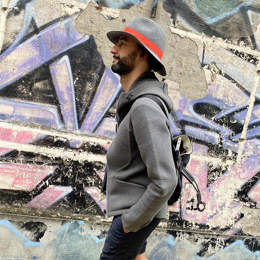 灰色羊毛爵士帽复古Fedora帽时尚百搭 商品图5