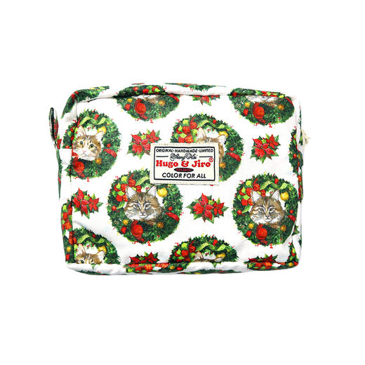 HUJI祤集Motley收纳包插画猫咪圣诞 商品图1