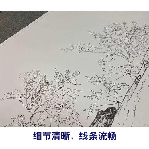 【有步骤、大彩图】李晓明工笔画白描底稿《临宋秋庭戏婴图》初学者临摹人物线稿KC25 商品图4